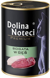 Produktbild von Dolina Noteci Premium Katzen Nassfutter mit Gans und Rind getreidefrei 400 g