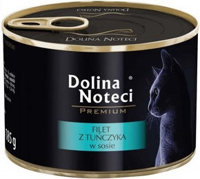 DOLINA NOTECI Premium Katzen Nassfutter Thunfischfilet in Sauce für erwachsene Katzen getreidefrei 185 g – Bild 1 von 1