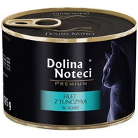 Produktbild von DOLINA NOTECI Premium Katzen Nassfutter Thunfischfilet in Sauce für erwachsene Katzen getreidefrei 185 g