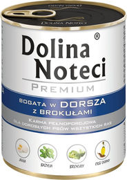 Produktbild von Dolina Noteci Premium Katzenfutter Adult Stückchen in Sauce Kabeljau mit Brokkoli 24 x 800 g glutenfrei - 12 x 800 g