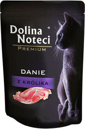 Dolina Noteci Premium Katzenfutter Kaninchen für erwachsene Katzen getreidefrei 85 g – Bild 1 von 1
