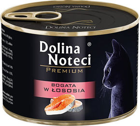 Produktbild von Dolina Noteci Premium Katzenfutter Lachs getreidefrei für erwachsene Katzen 12 x 185 g - 12 x 185 g