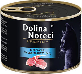 Produktbild von Dolina Noteci Premium Katzenfutter Lamm für erwachsene Katzen getreidefrei 12 x 185 g