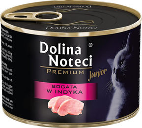 Produktbild von Dolina Noteci Premium Kitten Nassfutter Truthahn und Lachs getreidefrei 12 x 185 g - 12 x 185 g