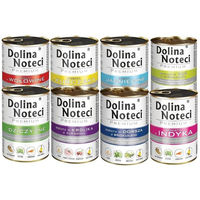 Produktbild von Dolina Noteci Premium Mix Hundefutter Adult Stückchen in Sauce mit hohem Fleischanteil 10x400g
