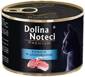 Dolina Noteci Premium Nassfutter für erwachsene Katzen mit Lamm getreidefrei und glutenfrei 12x185 g – Bild 1 von 2