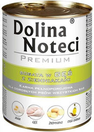 Dolina Noteci Premium Nassfutter für Hunde mit Gans und Kartoffeln 400g - 400 g – Bild 1 von 3