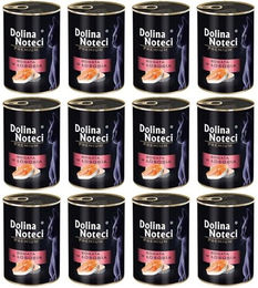 Dolina Noteci Premium Nassfutter für Katzen Adult Lachs Getreidefrei 12 x 400g - 12 x 400 g – Bild 1 von 3