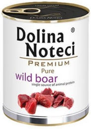 Produktbild von Dolina Noteci Premium Nassfutter für Katzen Adult Wildschwein Stückchen in Sauce Hypoallergen Monoprotein 800 g