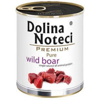 Produktbild von Dolina Noteci Premium Nassfutter für Katzen Adult Wildschwein Stückchen in Sauce Hypoallergen Monoprotein 800 g