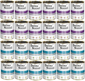 Produktbild von Dolina Noteci Premium Nassfutter mit Forelle, Kaninchen und Preiselbeeren 24x800g