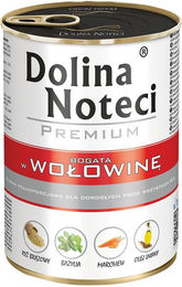 Produktbild von Dolina Noteci Premium Nassfutter Mix für erwachsene Hunde Lamm Rind Pute Ente glutenfrei 24 x 400 g - 24 x 400 g