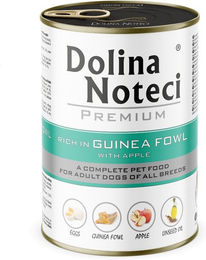 Dolina Noteci Premium Nassfutter Perlhuhn mit Apfel Stückchen in Sauce für adulte Hunde getreidefrei und glutenfrei 6x400 g – Bild 1 von 3