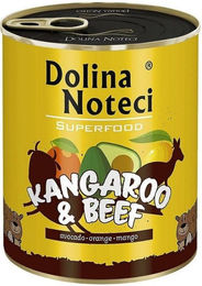 DOLINA NOTECI Premium SuperFood Hundefutter Känguru und Rindfleisch Stückchen in Sauce getreidefrei Adult 6 x 800 g - 800 g – Bild 1 von 3