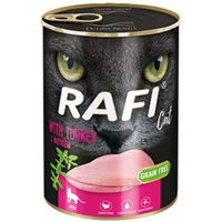 Produktbild von Dolina Noteci Rafi Cat Adult Katzenfutter mit Truthahn und Pute hoher Fleischanteil 400 g - 400 g