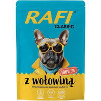 Produktbild von Dolina Noteci RAFI Classic Hund Nassfutter mit Rind für erwachsene Hunde hoher Fleischanteil 10x400g