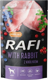 Produktbild von Dolina Noteci Rafi Hundefutter Kaninchen mit Heidelbeeren und Preiselbeeren Getreidefrei Adult 500 g - 10 x 500 g