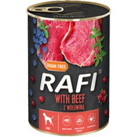 Produktbild von Dolina Noteci Rafi Hundefutter Rind mit Ente Stückchen in Sauce 400 g mit hohem Fleischanteil - 400 g