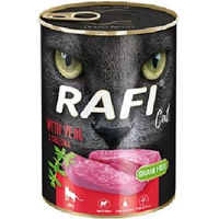 Produktbild von Dolina Noteci Rafi Katzenfutter Adult Kalbfleisch Getreidefrei 400 g - 400 g