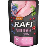Produktbild von DOLINA NOTECI Rafi Nassfutter für ausgewachsene Hunde mit Truthahn getreidefrei und hoher Fleischanteil 300 g - 300 g