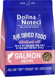 Dolina Noteci Superfood Getreidefreies Trockenfutter für sterilisierte Katzen Lachs 1 kg - 4 x 1 kg – Bild 1 von 3