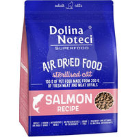Produktbild von Dolina Noteci Superfood Getreidefreies Trockenfutter für sterilisierte Katzen Lachs 1 kg - 4 x 1 kg
