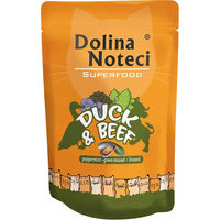 Produktbild von Dolina Noteci Superfood Hundefutter Adult Ente und Rind getreidefrei mit hohem Fleischanteil 10 x 85 g - 20 x 85 g