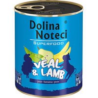 Produktbild von Dolina Noteci Superfood Hundefutter Adult Kalb und Lamm Getreidefrei 6 x 800 g - 6 x 800 g