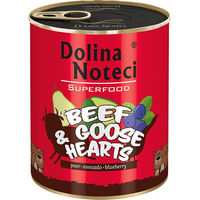Produktbild von Dolina Noteci Superfood Hundefutter Adult Rind und Gänseherzen getreidefrei 12 x 800 g - 12 x 800 g