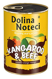 DOLINA NOTECI Superfood Hundefutter Känguru und Rindfleisch Stückchen in Sauce 400 g - 6 x 400 g – Bild 1 von 2