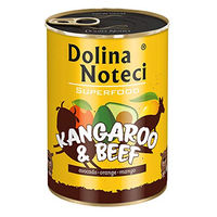 Produktbild von DOLINA NOTECI Superfood Hundefutter Känguru und Rindfleisch Stückchen in Sauce 400 g - 6 x 400 g