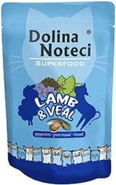 Dolina Noteci Superfood Katzen Nassfutter Lamm und Kalb Adult 10x85g - 85 g – Bild 1 von 2