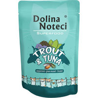 Produktbild von Dolina Noteci Superfood Katzenfutter Adult Forelle und Thunfisch getreidefrei 10 x 85 g - 10 x 85 g