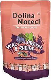 Produktbild von DOLINA NOTECI Superfood Nassfutter für Katzen Adult Hummer und Garnelen 85g