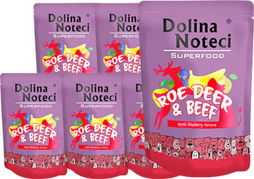 DOLINA NOTECI SuperFood Nassfutter Reh und Rind für adulte Hunde getreidefrei 10x300 g – Bild 1 von 1