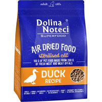 Produktbild von Dolina Noteci Superfood Trockenfutter Ente Glutenfrei für sterilisierte Katzen 1 kg - 4 x 1 kg