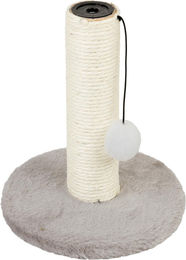 Domarex Katzenkratzbaum mit Sisal-Säule und Spielseil in Grau 46x38x78 cm – Bild 1 von 1
