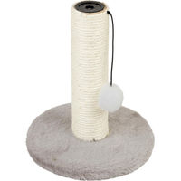 Produktbild von Domarex Katzenkratzbaum mit Sisal-Säule und Spielseil in Grau 46x38x78 cm