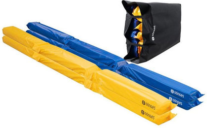 Dönges Pferdegasse Outdoor-Spielzeug Set mit vier gefüllten Softstangen aus Polyester 300 x 17 x 10 cm – Bild 1 von 13