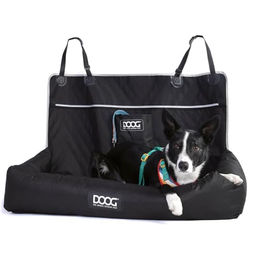 DOOG Autositz für Hunde in Schwarz, Größe L, aus wasserabweisendem Oxford-Gewebe – Bild 1 von 7