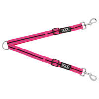 Produktbild von DOOG Doppelleine für Hunde aus Nylon in Pink und Grau