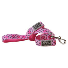 DOOG Hundeleine TOTO aus Neopren mit weichem Griff Rosa Schwarz Sterne 120 x 1,5 cm - 120 cm – Bild 1 von 7
