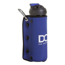 DOOG Isolierte Hunde-Trinkflasche mit Wassernapf und Neoprenhülle Blau - 600 ml – Bild 1 von 8