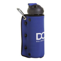 Produktbild von DOOG Isolierte Hunde-Trinkflasche mit Wassernapf und Neoprenhülle Blau - 600 ml