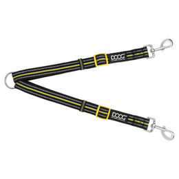 Produktbild von DOOG Koppel Bolt Doppelleine aus Nylon in Schwarz Gelb