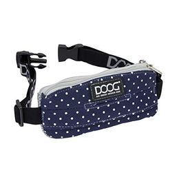 DOOG Mini Walkie Belt Stella Futterbeutel aus Nylon in Blau mit weißen Punkten – Bild 1 von 8