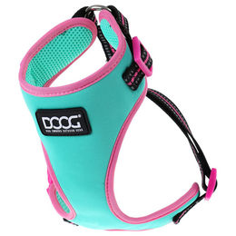 DOOG Neoflex Rin Tin Tin Hunde-Softgeschirr aus Neopren XS Grün Rosa Neon – Bild 1 von 3