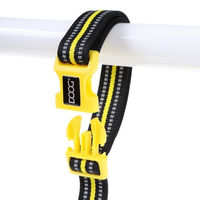 Produktbild von DOOG Neon Clip-It Bolt Führleine für Hunde schwarz gelb wasserabweisend