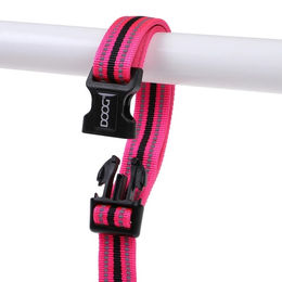 DOOG Neon Clip-It Führleine für Hunde wasserabweisend Grau/Rosa – Bild 1 von 3