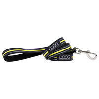 Produktbild von DOOG Neon Führleine aus Neopren wasserdicht Schwarz Gelb Größe L - 130 cm